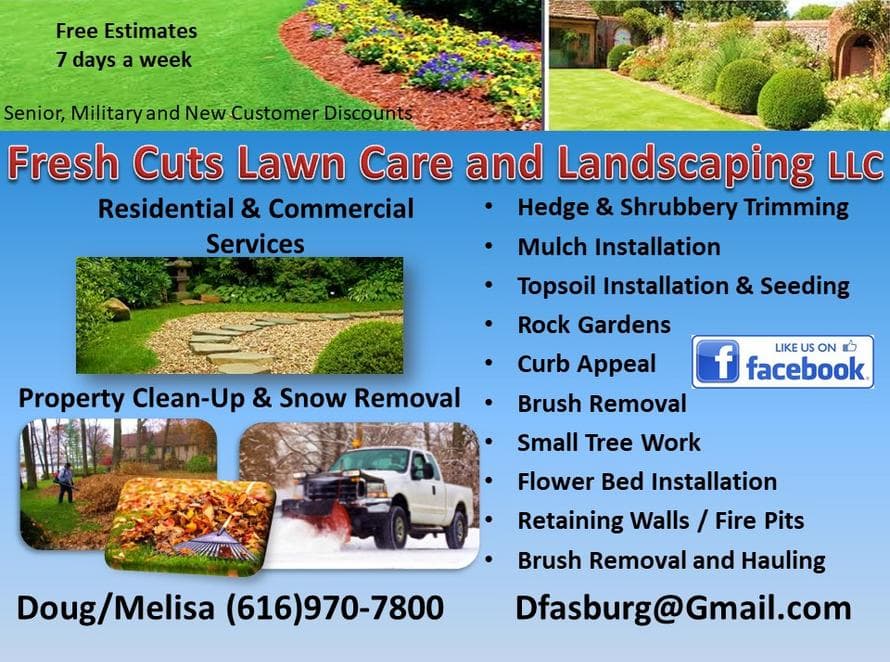 Snow removal truck and plow from Fresh Cuts